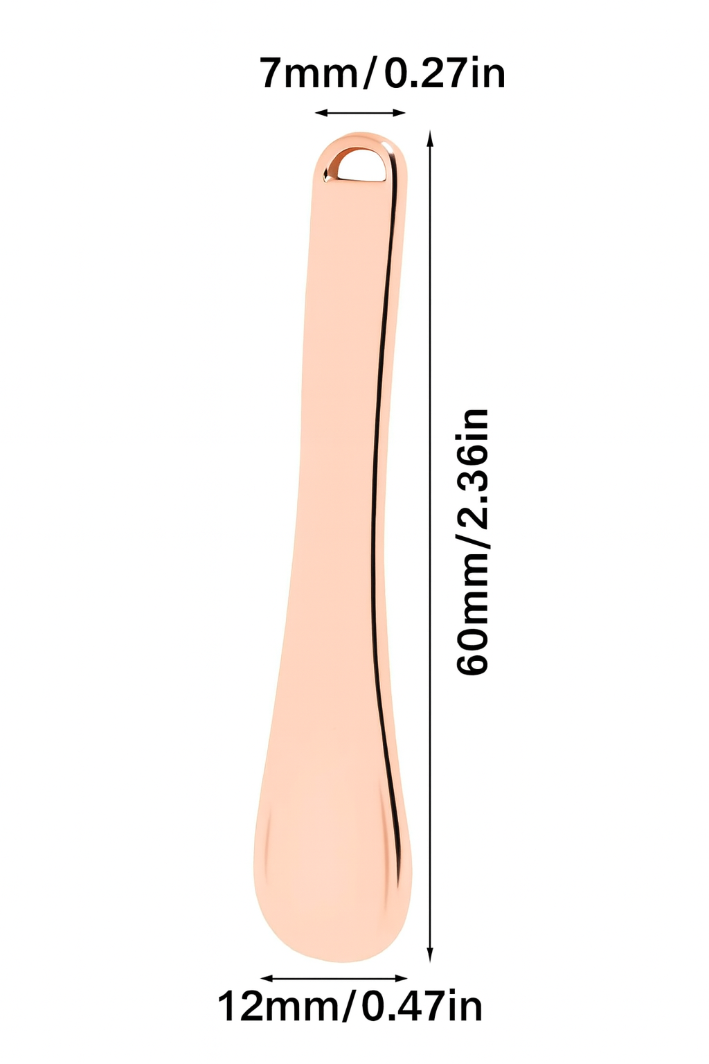 Zinc Alloy Cosmetic Face Spatula