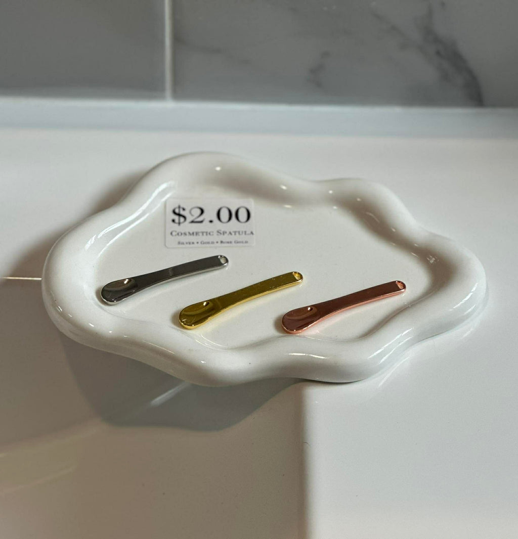 Zinc Alloy Cosmetic Face Spatula